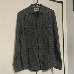 Flag & Anthem Gray Checkered Casual Shirt